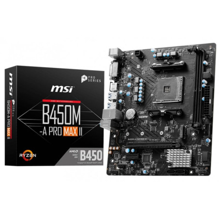 Scheda madre msi b450m-a pro max ii am4 atx 2xddr4 [911-7c52-036]