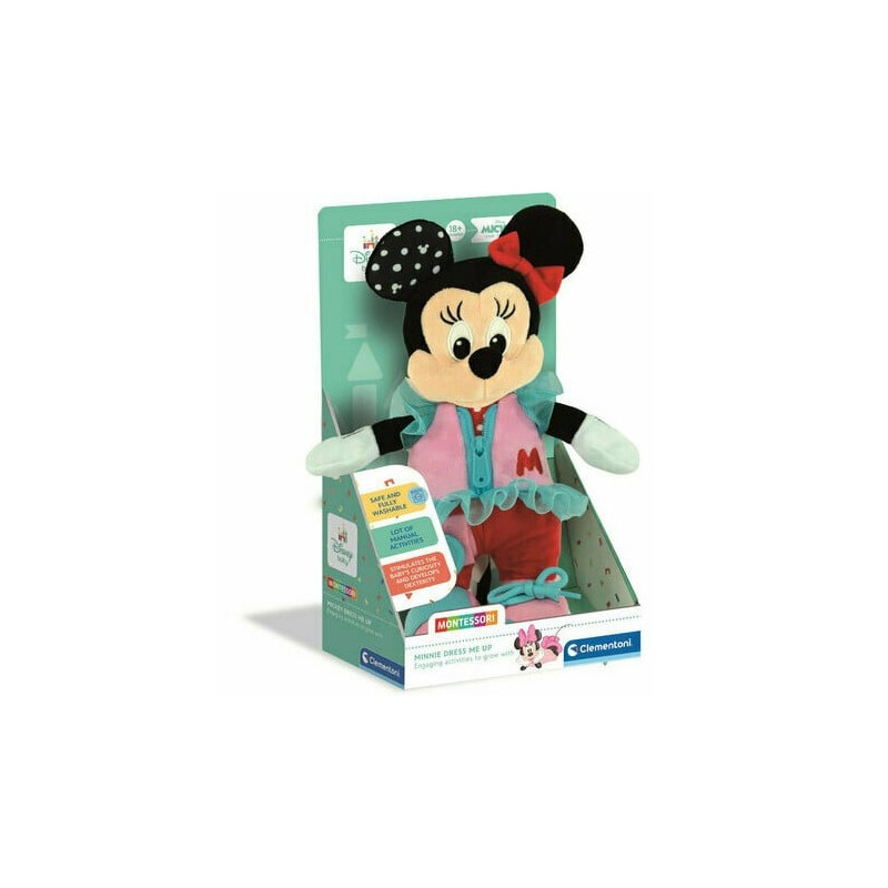 Peluche clementoni baby minnie multicolore [17860]