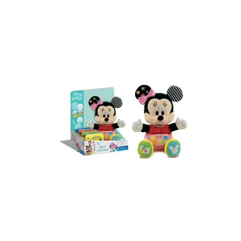 Peluche clementoni disney baby minnie prime storie multicolore [17852]