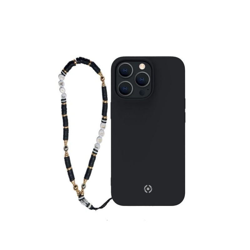 Laccio da polso celly per smartphone nero [pychain]
