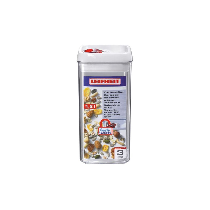 Scatola portaoggetti leifheit fresh & easy 1.2l rosso