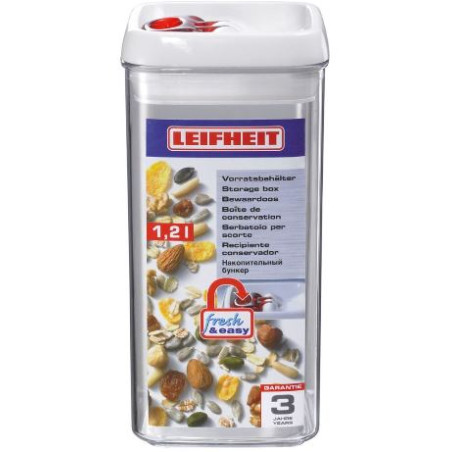 Scatola portaoggetti leifheit fresh & easy 1.2l rosso