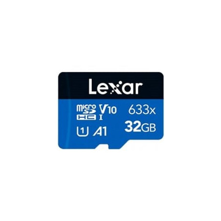 32gb scheda di memoria lexar 633x microsdhc uhs-i blu/nero [933055]