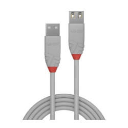 Cavo usb lindy anthra line 2.0 tipo-a 1m grigio [36712]