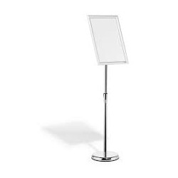 Espositore da terra durable a3 alluminio/plastica argento [479923]