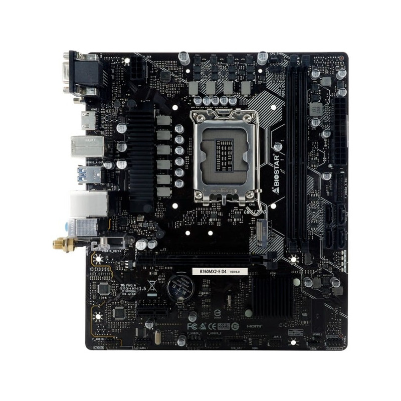Scheda madre biostar presa 1700 atx 2x ddr5 [b760mx2-e pro d4]