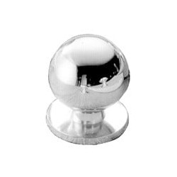 Pomolo sfera ghiera ottone cromato mm 25