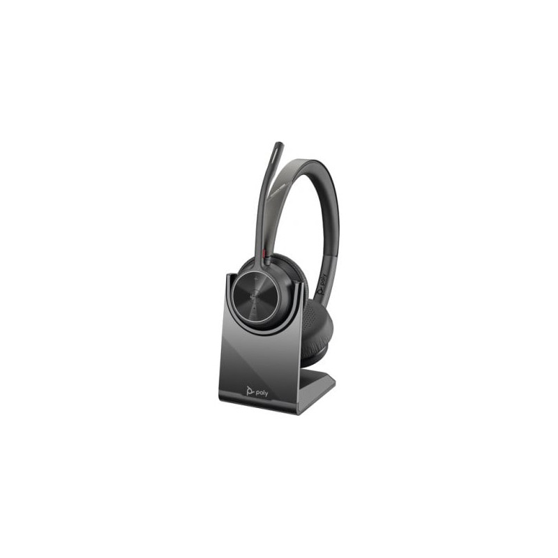 Cuffie hp poly voyager 4320-m wireless usb-a con base di