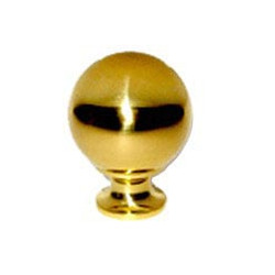 Pomolo sfera ottone lucido mm 22
