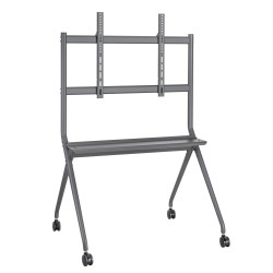 Supporto tv itb carrello edu up to 86 con portata ripiano 120kg max
