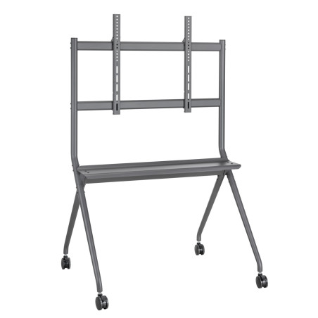 Supporto tv itb carrello edu up to 86 con portata ripiano 120kg max