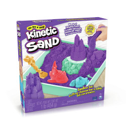 Set da gioco spinmaster kinetic sand castello di sabbia multicolore[6067477]