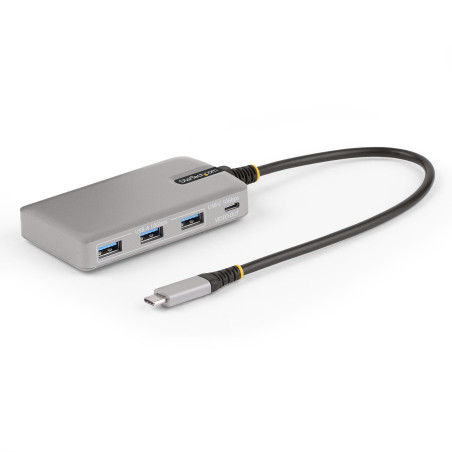 Hub usb startech.com 4 porte tipo-a/c 4k 60hz 100w argento [hb31c3a1cdppd3]