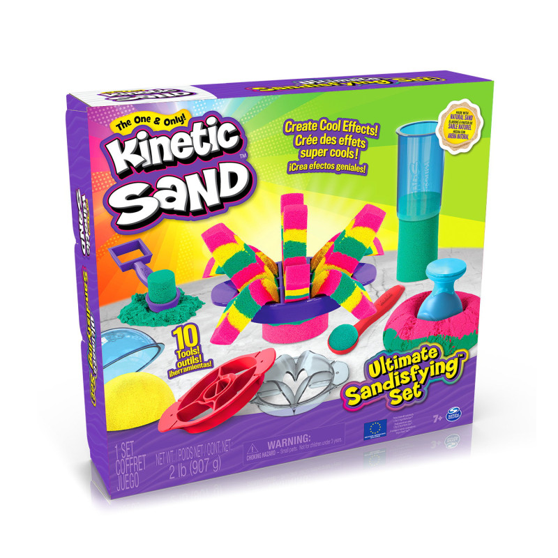 Set da gioco spinmaster kinetic sand castello di sabbia multicolore