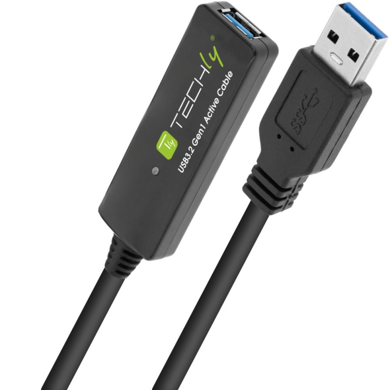 Cavo techly per prolunga attivo usb 3.2 superspeed+ estensore segnale