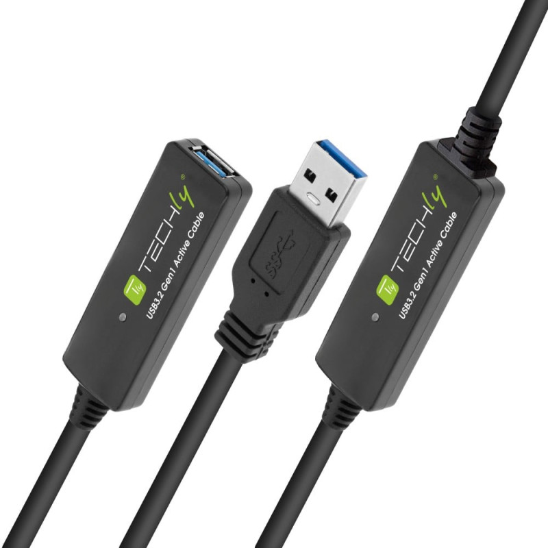 Cavo techly per prolunga attivo usb 3.2 superspeed+ estensore segnale