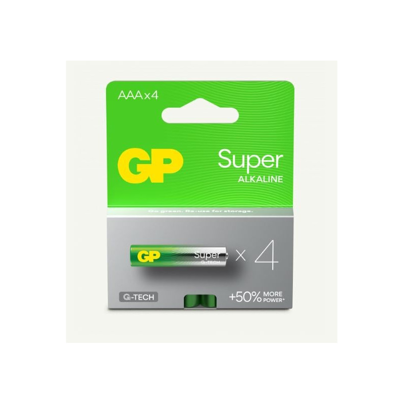 Pila gp batteries super alcaline 24a/lr03 1.5v 4pz