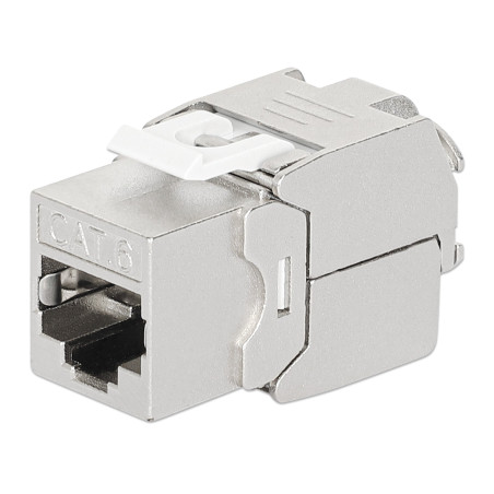 Frutto keystone intellinet rj45 cat.6 stp 250mhz argento