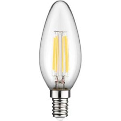 Lampadina led goobay e14 2700k candela 470lm 6w classe c bianco