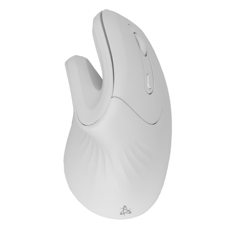 Mouse sbox verticale ergonomico senza fili ottico 1200/3200dpi bianco