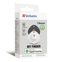 Localizzatore verbatim my finder myf-02 bluetooth bianco/nero