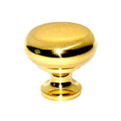 Pomolo tondo ottone lucido mm 25