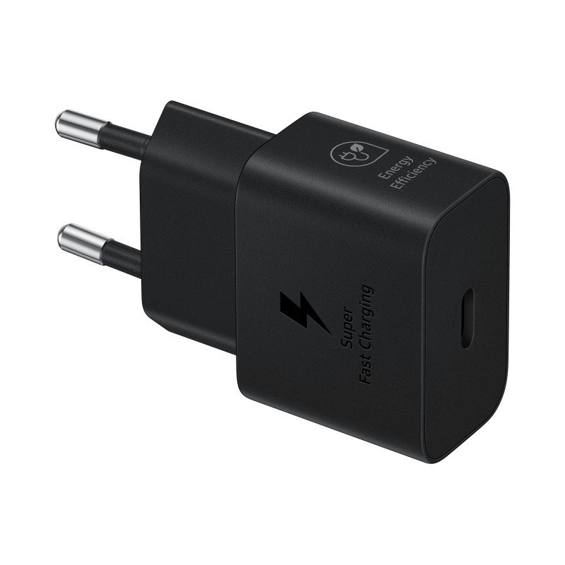 Alimentatore da rete samsung usb-c 25w nero [ep-t2510nbegeu]