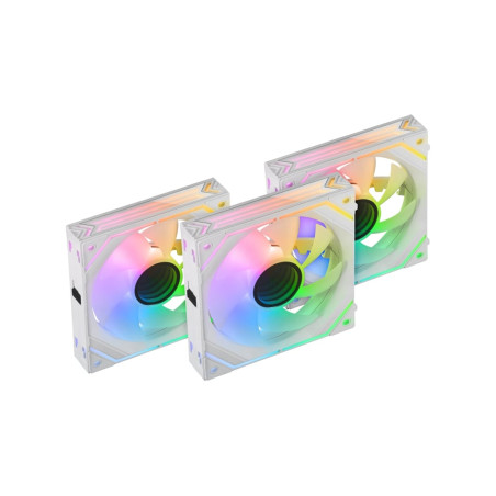 Ventole 120x120 mars gaming mf-linkfinity 12cm/bianco/3pz [mf-linkfinityw]