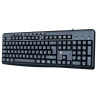 Tastiera techly usb 104 tasti + 9 multimediali nero