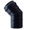 Tubo per stufa save fumisteria gimoto 45 nero opaco