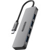 Hub usb sitecom usb-c 4porte grigio