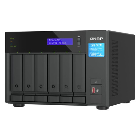 Nas qnap i5-12400 32gb tower nero [tvs-h674t-i5-32g]