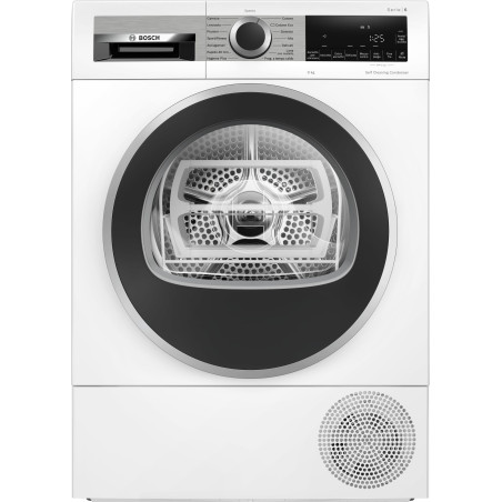 Asciugatrice bosch wqg245d0it serie 6 carica frontale 61cm 9kg bianco