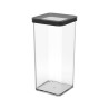 Contenitori per alimenti rotho loft con coperchio 1.5l plastica trasparente/nero