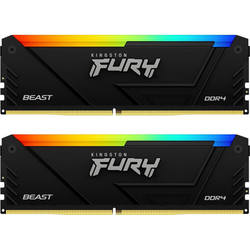 Ram dimm ddr4 32gb kingston fury beast 3200mhz cl16 1.35v rvb 2pz