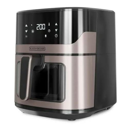 Friggitrice ad aria black+decker bxaf6500e senza olio 1600w nero