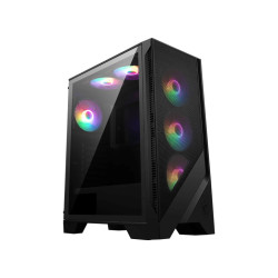 Case msi mag forge 120a airflowe midi tower atx nero/trasparente