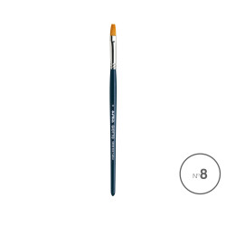 Pennelli giotto serie 600 taklon fila misura 8 piatti 12pz blu [f670300]