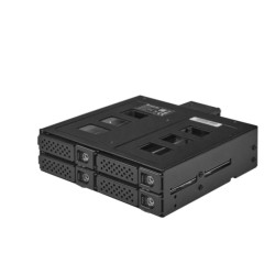 Backplane chieftec 2.5"/5.25" per 4 hdd/ssd nero [cbp-425]