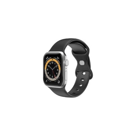 Cinturino celly per apple watch 42/44/45mm nero [wbandsil44bk]