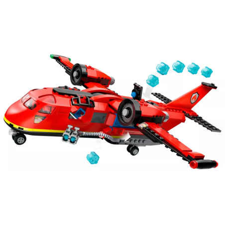 Gioco da costruzione lego aereo dei vigili del fuoco rosso 478pz