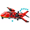 Gioco da costruzione lego aereo dei vigili del fuoco rosso 478pz