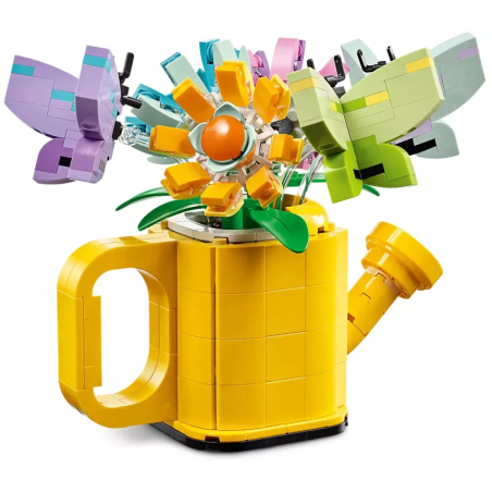 Gioco da costruzione lego fiori nell'annaffiatoio 3-in-1