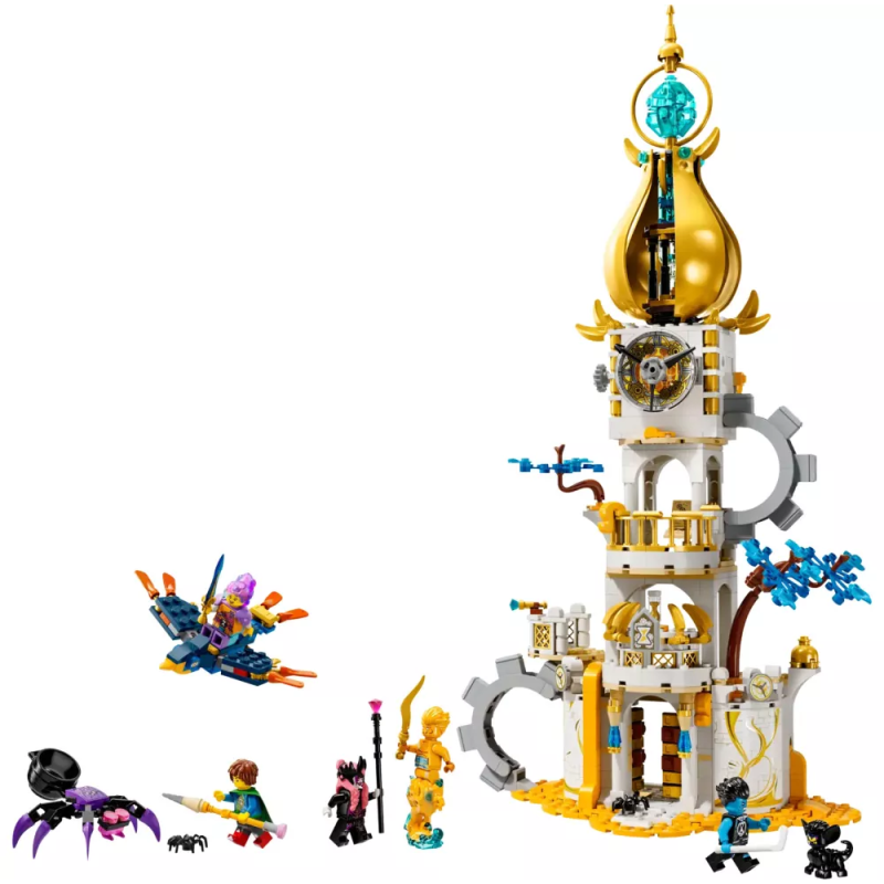 Gioco da costruzione lego torre di sabbia con minifigurina multicolore
