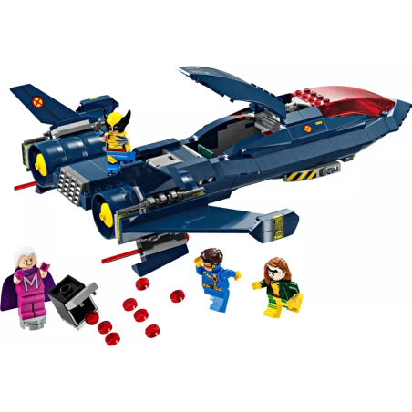 Gioco da costruzione lego marvel x-men jet con minifigurina multicolore