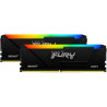 Ram dimm ddr4 64gb kingston fury beast rgb 3600mhz cl18 1.35v nero