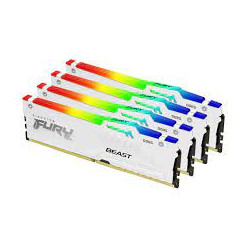 Ram dimm ddr5 128gb kingston fury beast rgb 5600mhz cl40 1.25v bianco
