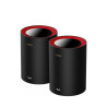 Access point cudy m3000 dual-band mesh nero/rosso 2pz [m3000(2-pack)]