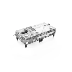 Serbatoio watercooling alphacool core flat 240 destro d5/vpp trasparente
