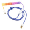Cavo a spirale ducky premicord afterglow usb c/a 1.8m multicolore/bianco